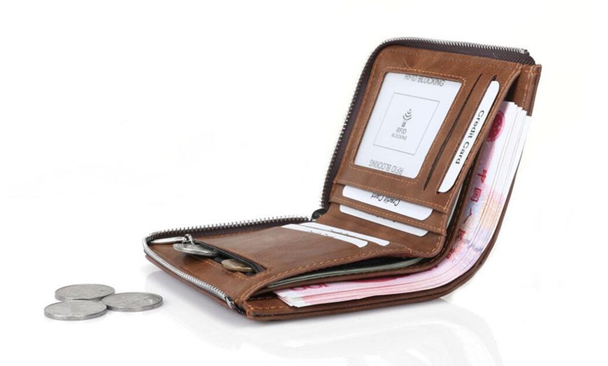 Image 7: One or Two Zippered RFID Wallets