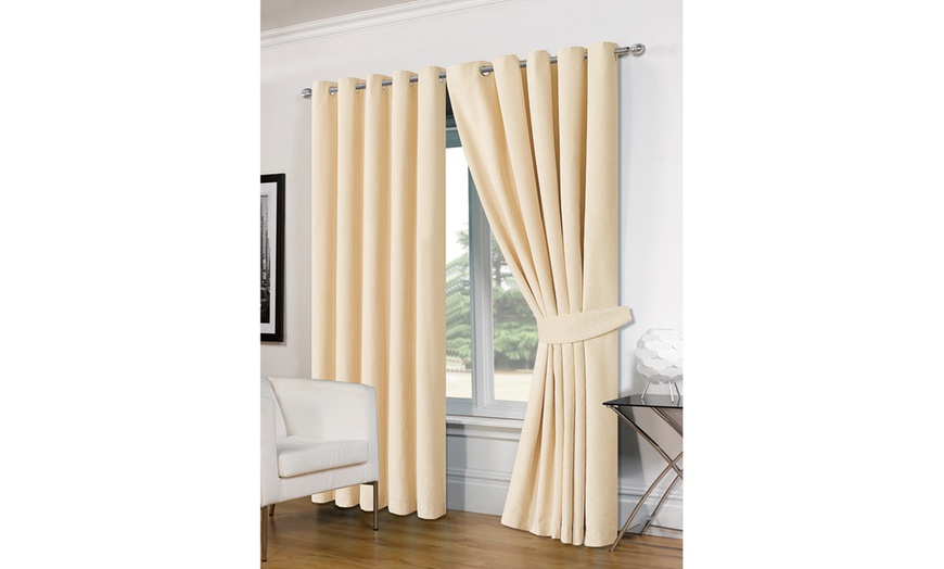 Image 3: Chenille Blackout Curtains 
