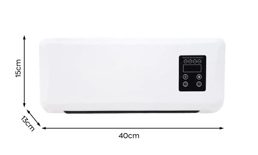 Image 3: Stufa elettrica da parete da 2200 W