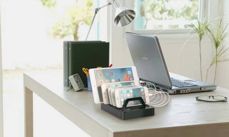1 ou 2 stations jusqu'à 6 chargeurs USB avec prise murale et câble Lightning ou USB en option