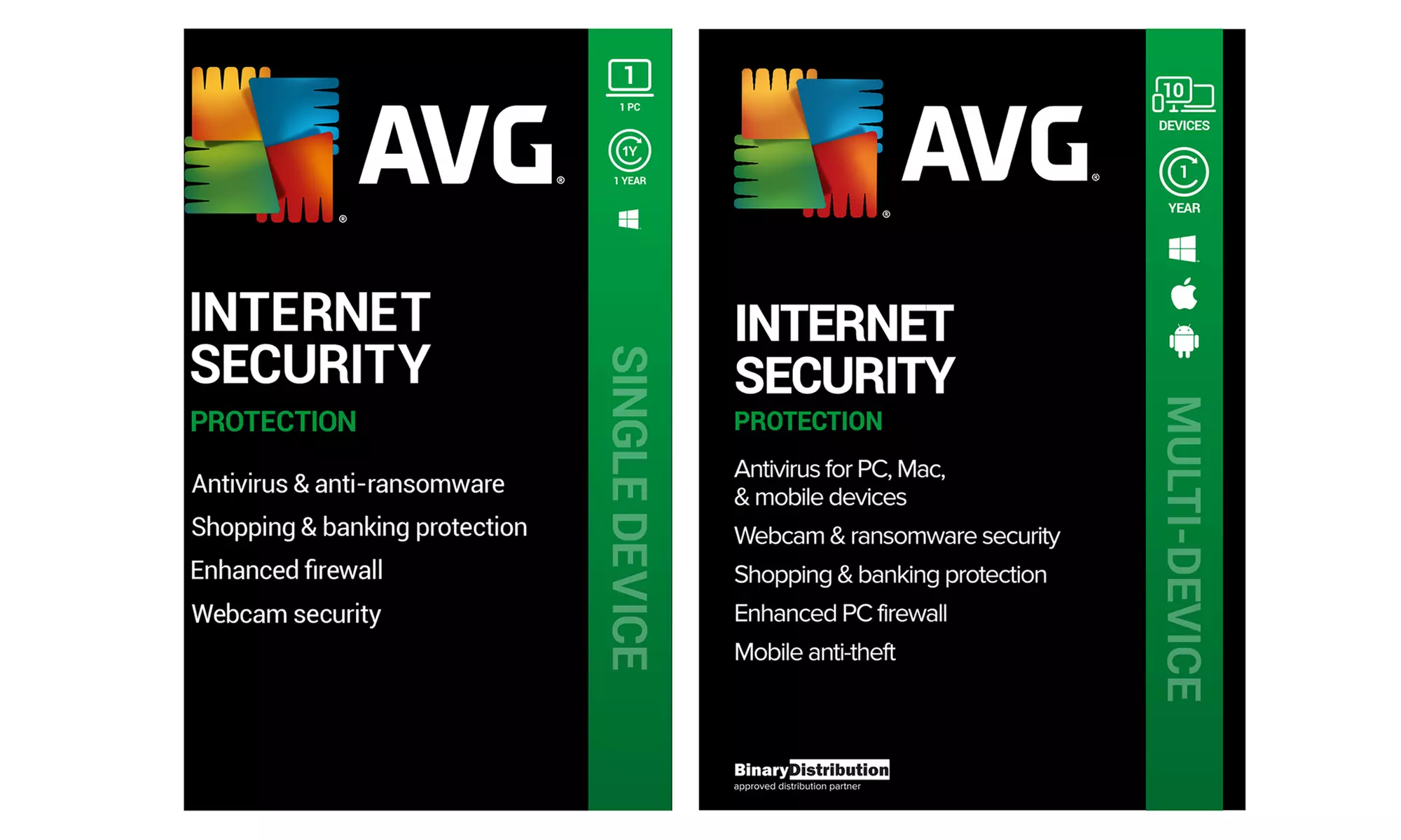 1 año de licencia AVG Internet Security 2025 para 1 o 10 dispositivos - Primary Image