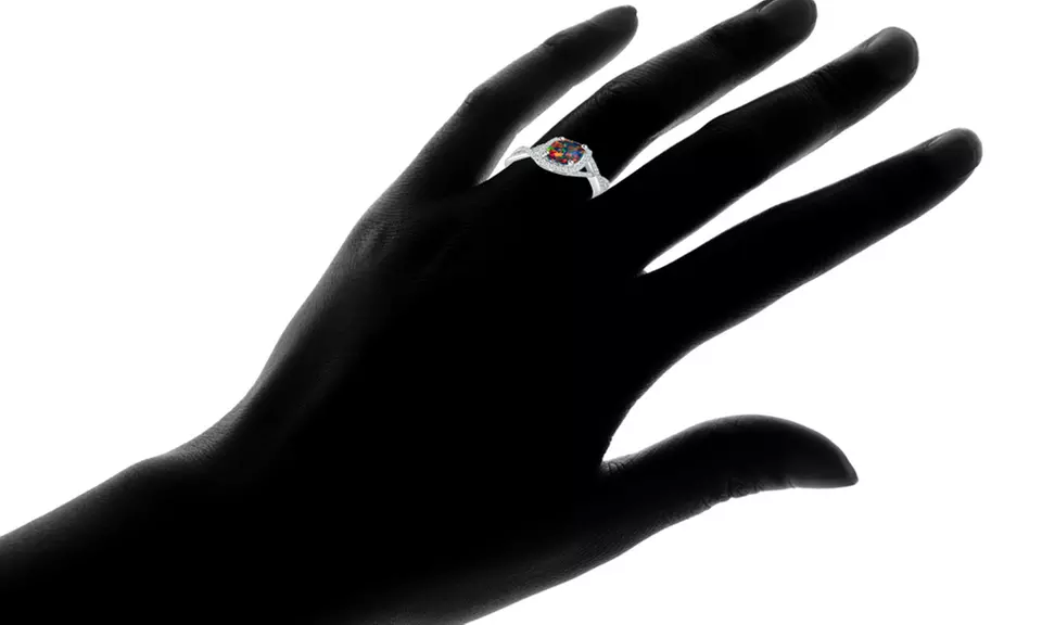 4.00 CTW Black Opal Engagement Ring - Second Medium