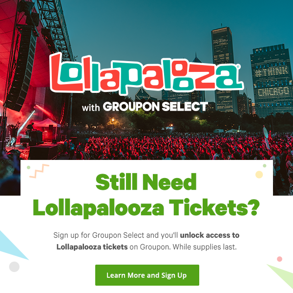 Groupon Select + Lollapalooza