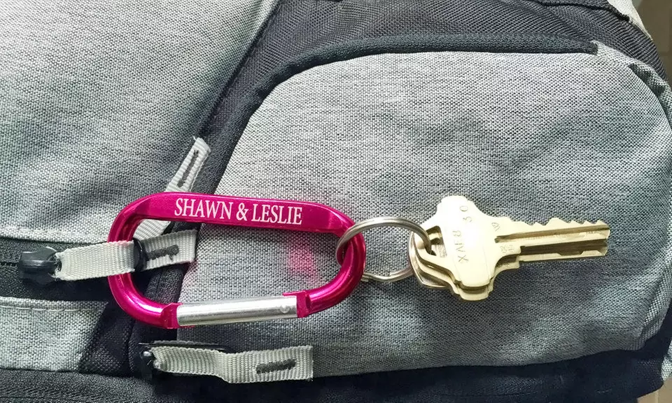 Two or Five Personalized Carabiners from Qualtry (Up to 58% Off)  - Second Medium