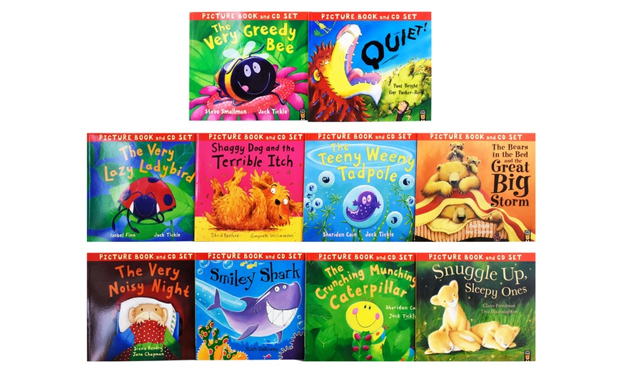 The Crunching Munching Caterpillar 10 Picture Books with CD | Groupon Goods