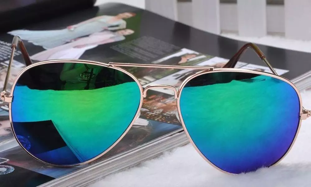 Mirrored Aviator Sunglasses