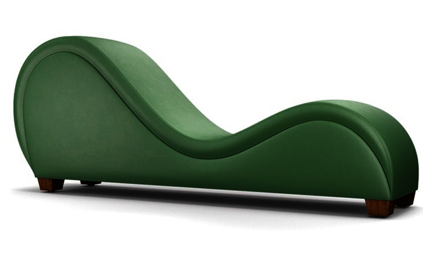 Image 5: Leather S-Shaped Sofa-Chair