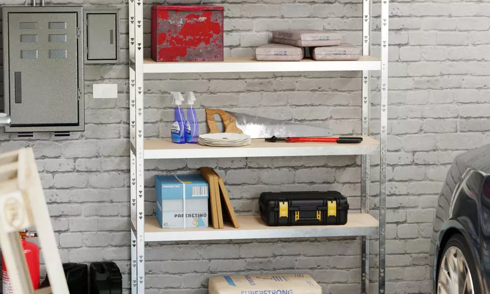 Étagère de rangement polyvalente en métal pour charges lourdes