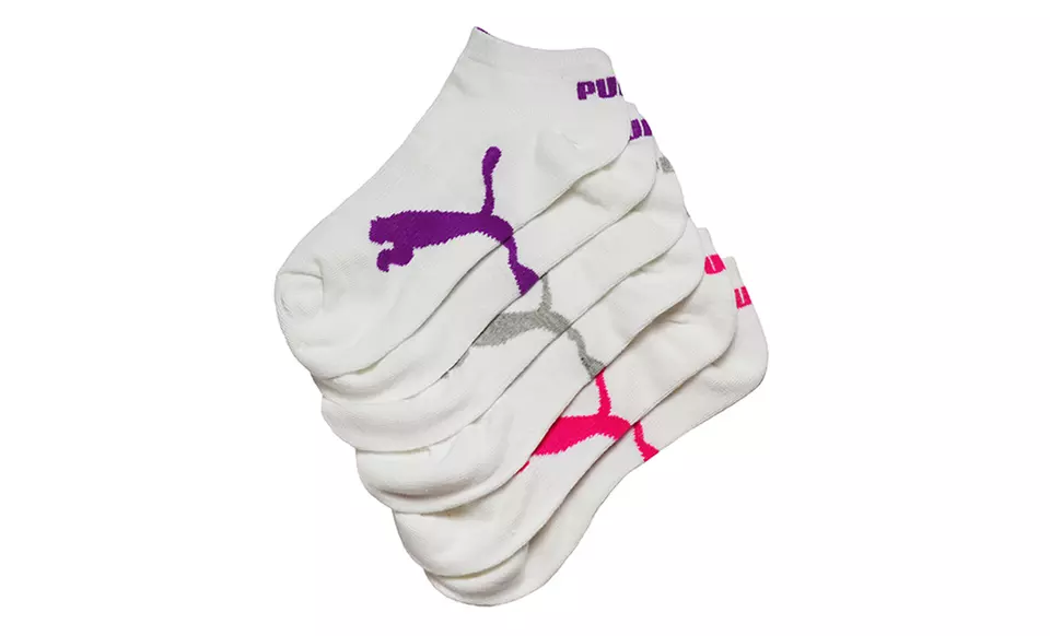 Puma Women's Low-Cut Socks; 6-Pair Pack. Multiple Color Packs Available. - Second Medium