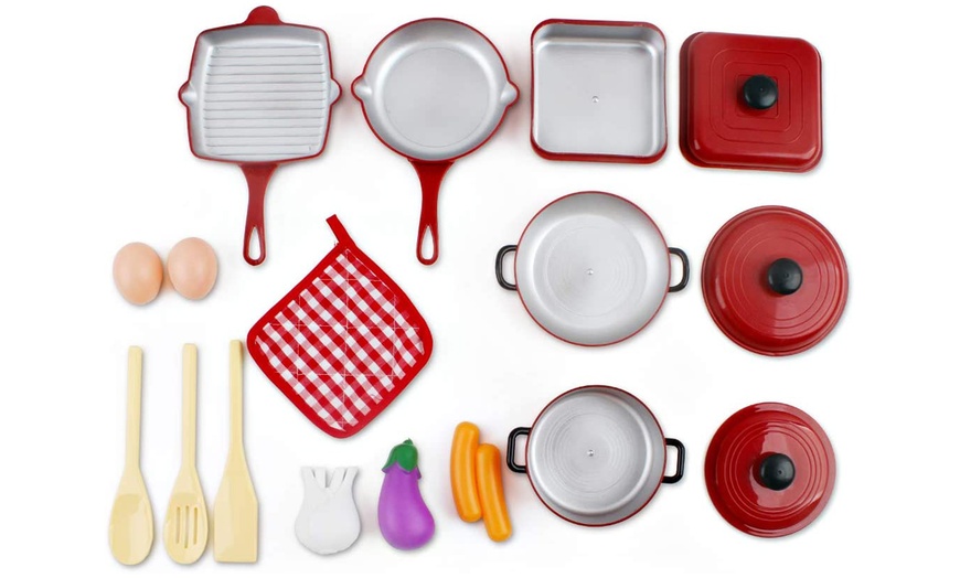 Image 4: Kitchen Utensil Play Set with Over 30 Cooking Accessories