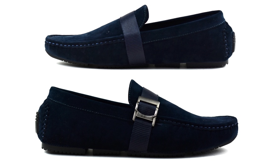 Image 10: Boys' Faux Suede Slip-On Loafers