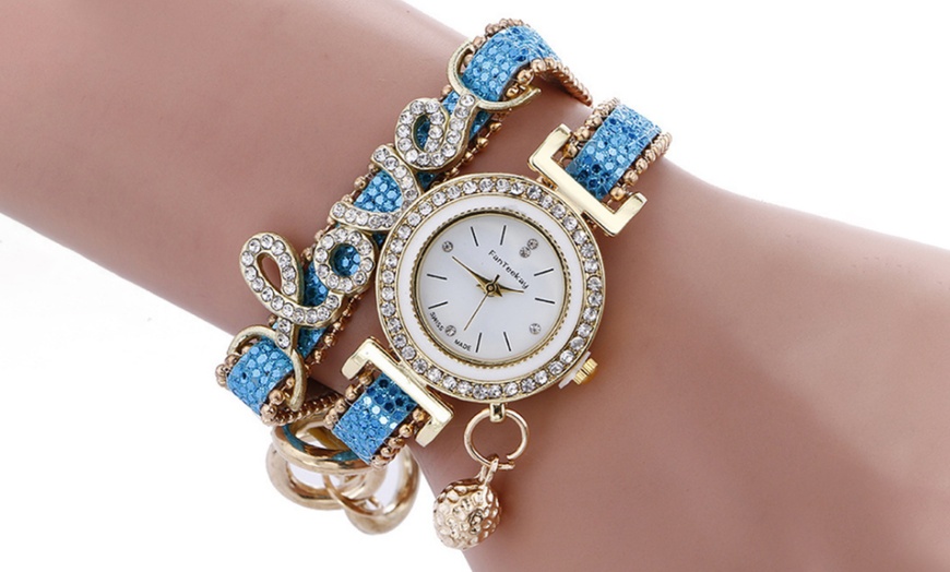 Image 5: Fashion Wrap Love Watch