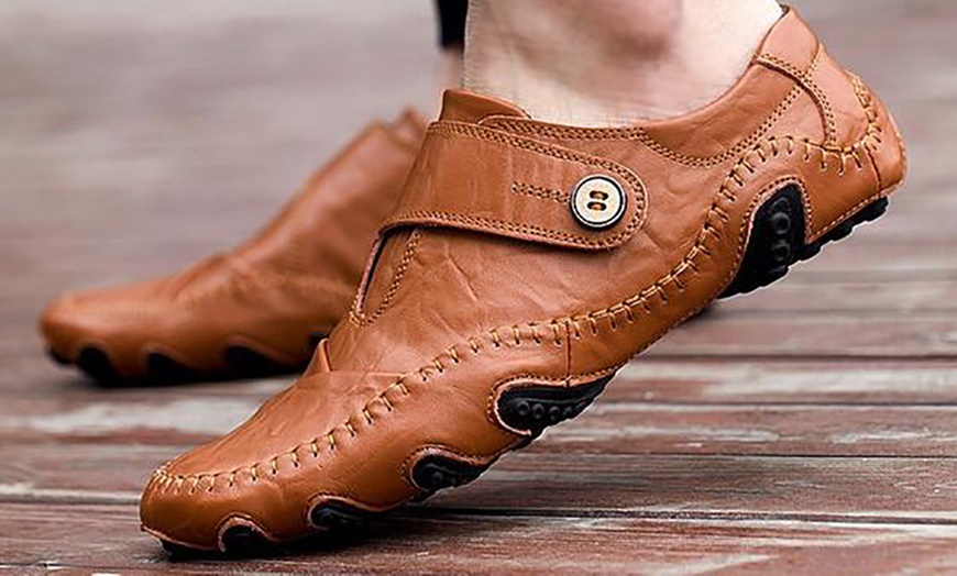 Image 5: Men's Cowhide Leather Shoes