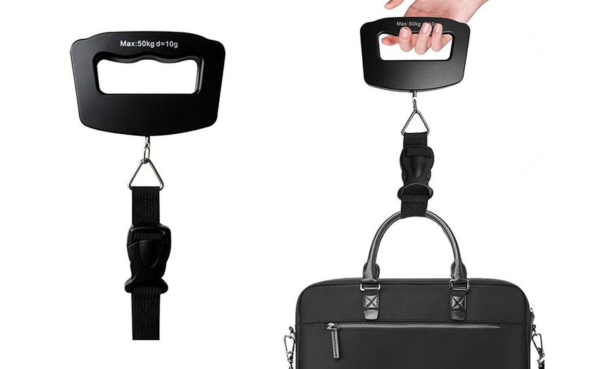 Image 1: Electronic Luggage Weight Scale with Strap