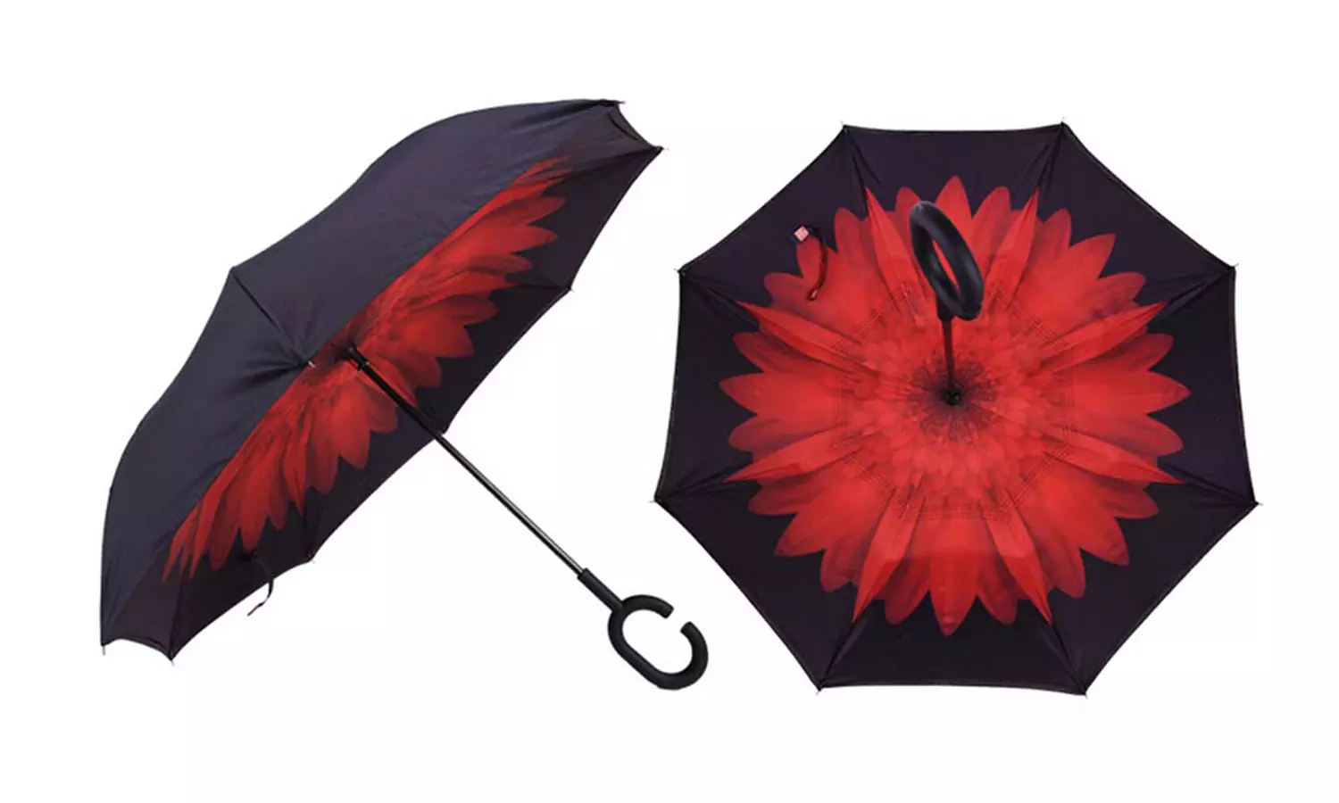 Rubberized C-Shaped Umbrella - Second Medium