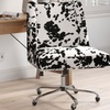 Image 3: Swivel Office Chair with Milk Cow Print