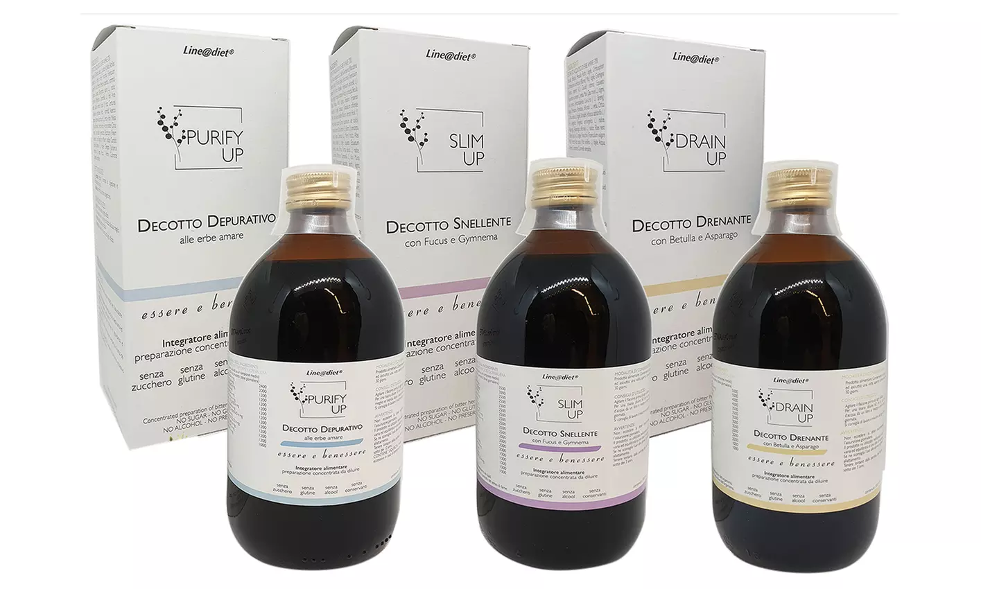 Decotti Line@diet da diluire per depurare, snellire e drenare a base di erbe amare - Primary Image
