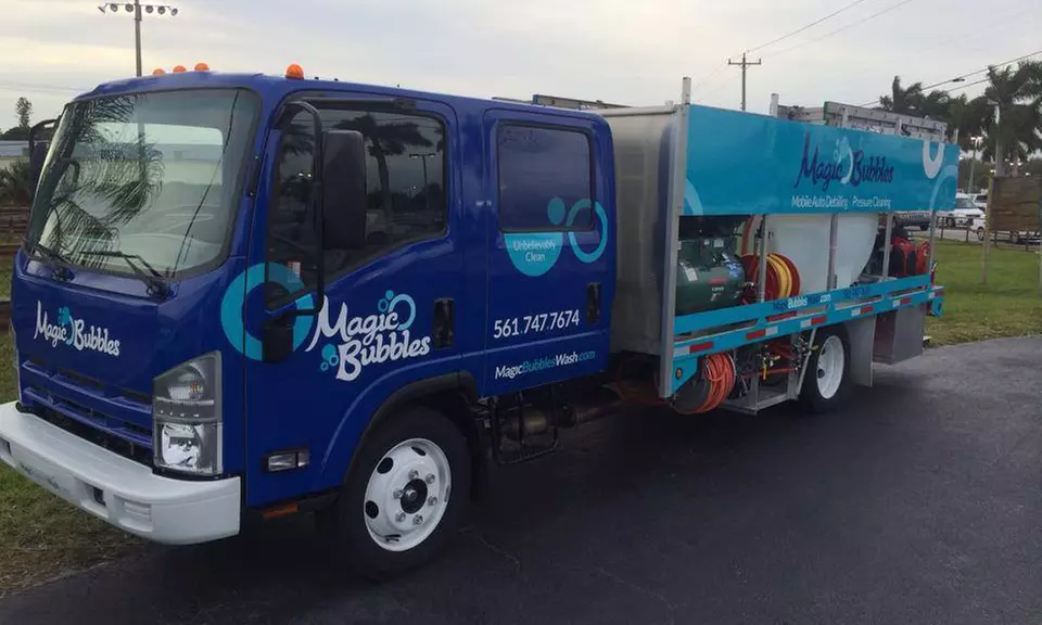 Patio Pressure Wash with Optional Screen Enclosure or Driveway Wash from Magic Bubbles (Up to 61% Off) - Second Medium