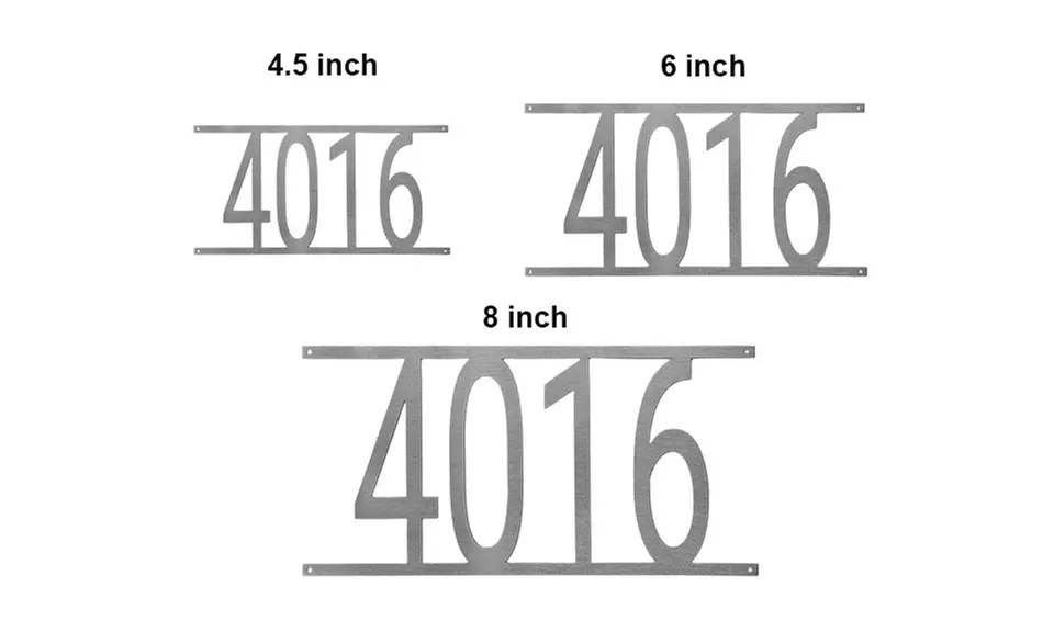 Enhance Home Curb Appeal with Custom Steel Address Numbers