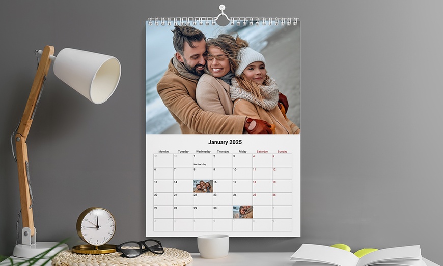 Image 5: One, Two, Three, Four, Five, or Ten Personalized A3 Photo Calendar 