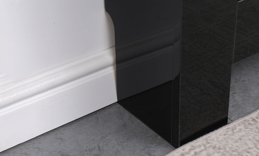 Image 9: High Gloss Black Radiator Cover