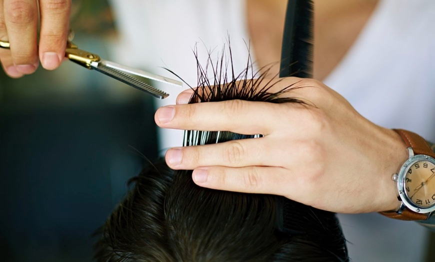 Image 1: Up to 55% Off on Salon - Haircut at Genx Gents saloon