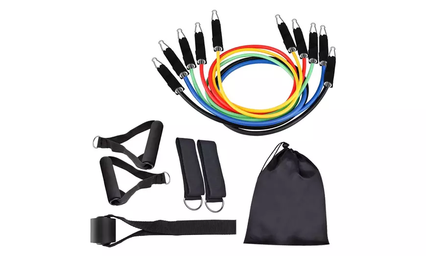 Image 2: 11-Piece Resistance Tube Set