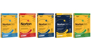 One Year Norton Antivirus or Norton 360 Standard, Deluxe or Premium