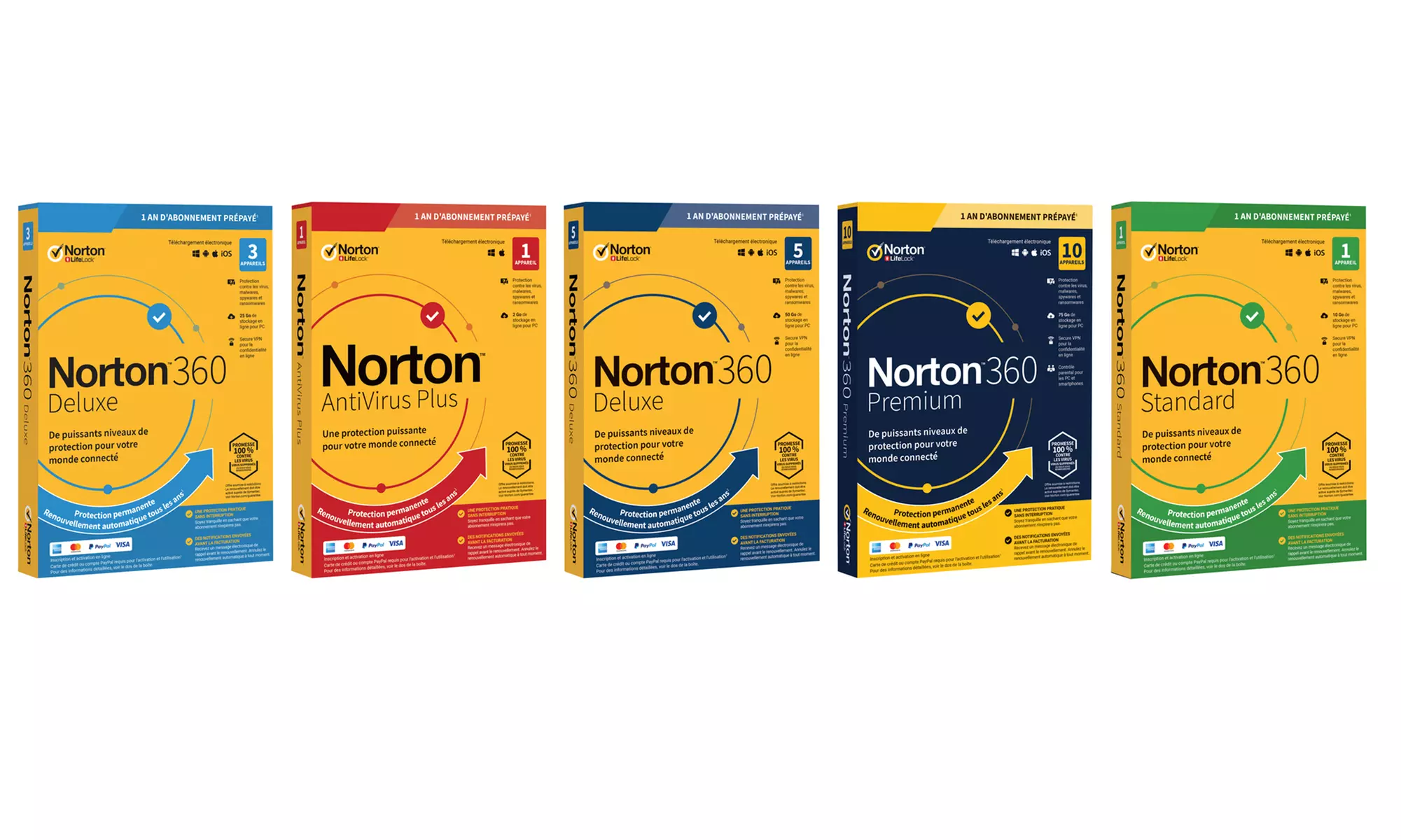 Logiciel de protection Norton ; plusieurs types disponibles - Primary Image