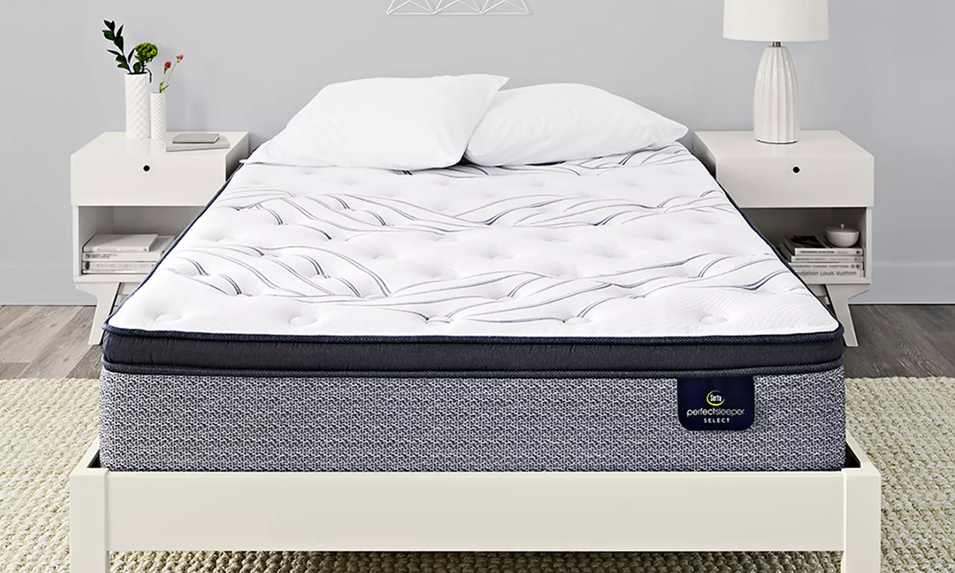 Perfect Sleeper 13.75" Kleinmon II Pillow Top Firm Mattress and Box Spring - Primary Image