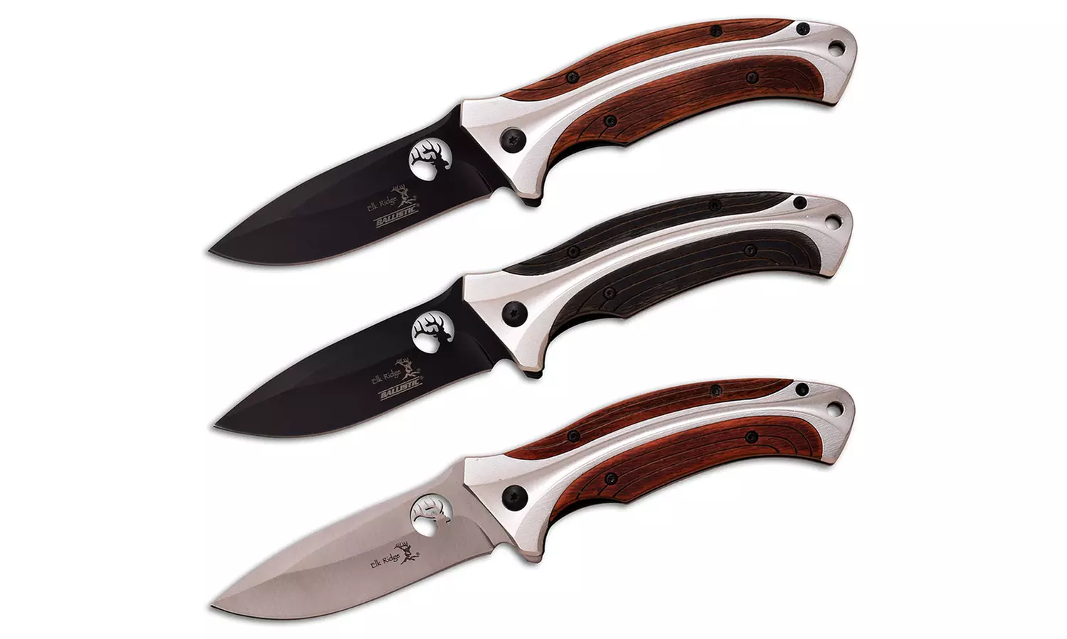 Elk Ridge Assisted Opening Split Wood Knife - Primary Image