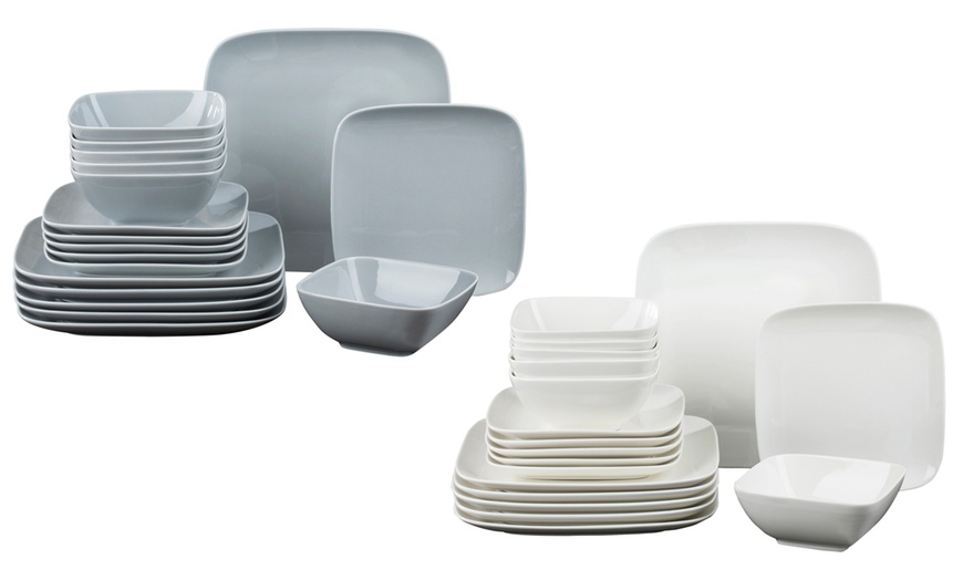 Image 2: Waterside 24-Piece Hampton Square Dinner Set