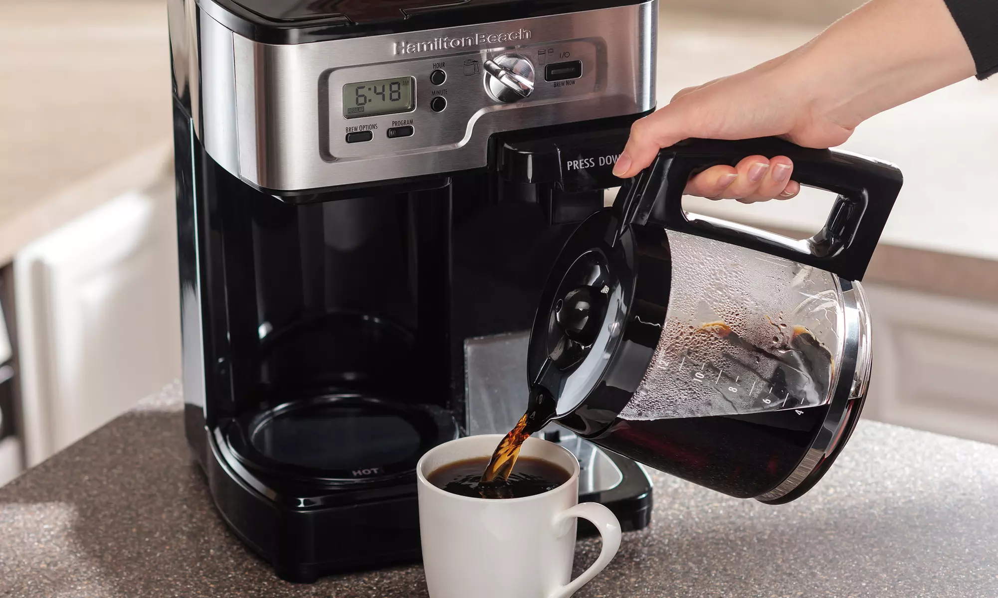 Hamilton Beach 2-Way FlexBrew Coffee Maker with Permanent Coffee Filter and Stainless Steel Travel Mug - Second Medium