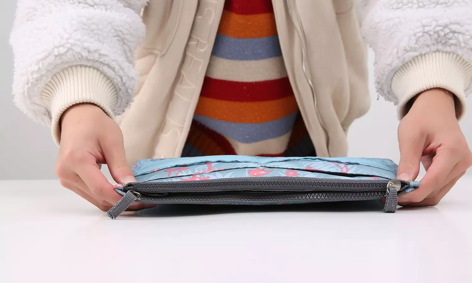 Handtaschen-Organizer mit Flamingo-Aufdruck