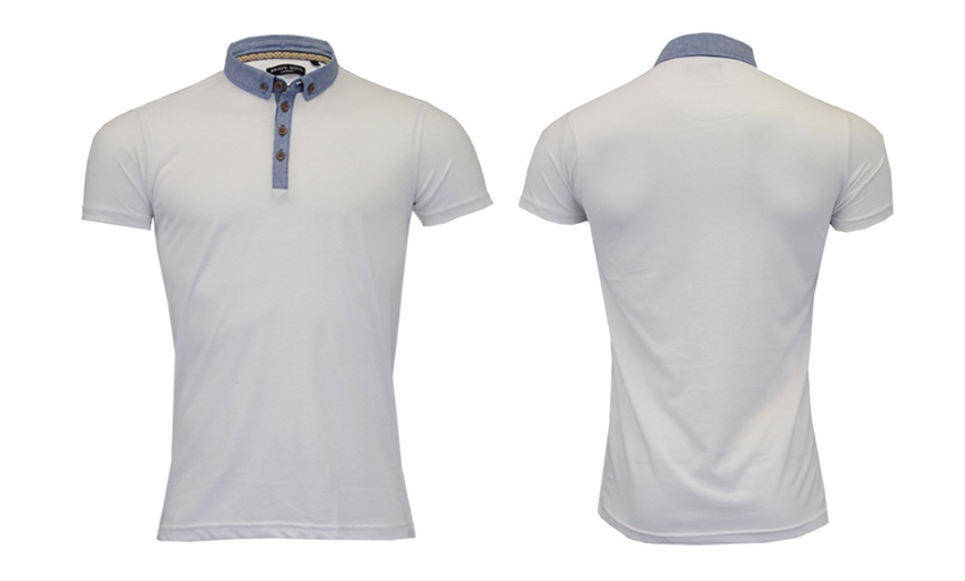 Image 2: Brave Soul Men's Polo T-Shirt