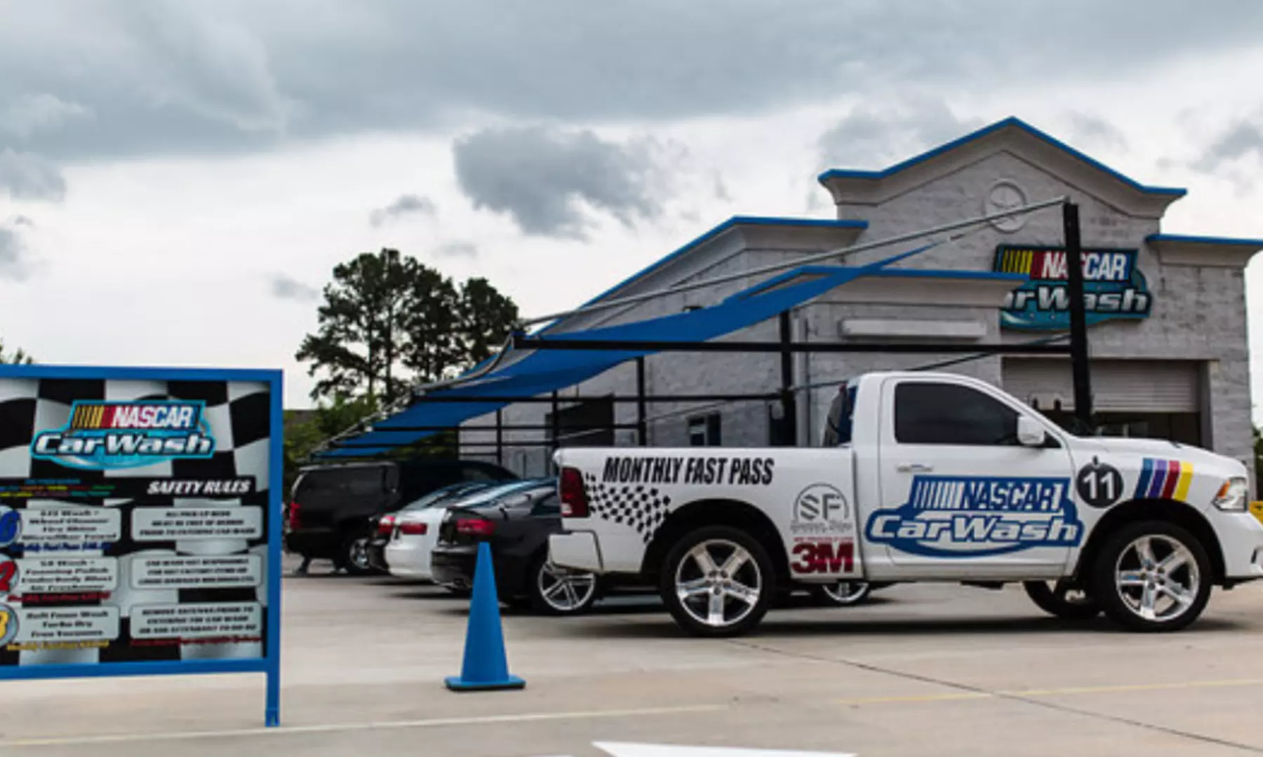 Wash, Rinse, and Dry or Wash and Shine Monthly Unlimited Pass at Nascar Car Wash (Up to 50% Off) - Primary Image