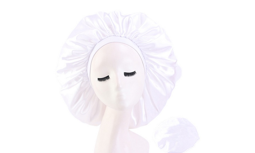 Image 4: Bonnet de nuit pour protection des cheveux 