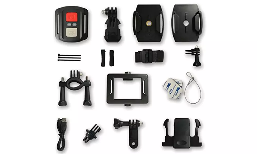 TechComm AT120 4K Ultra HD Waterproof Action Camera with Accessories - Second Medium