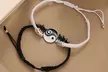 2er-Set Freundschafts-Armbänder mit Yin-Yang-Motiv in Schwarz und Weiß - Image 7
