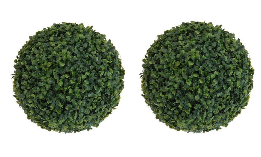 Image 3: Artificial Buxus Grass Ball