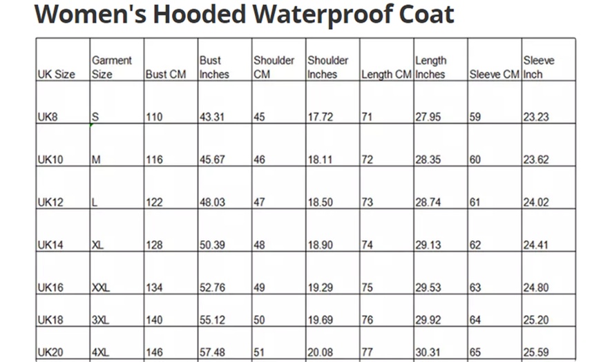 Image 2: Women's Hooded Waterproof Coat