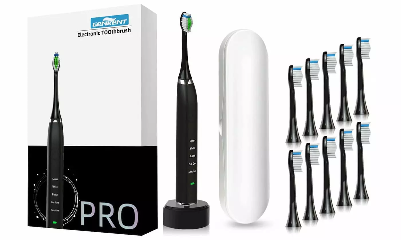 Genkent Sonic Electric Toothbrush Set (13-Piece) - Second Medium