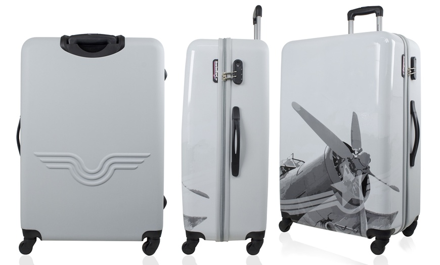 Image 3: Set of Three Trolley Suitcases