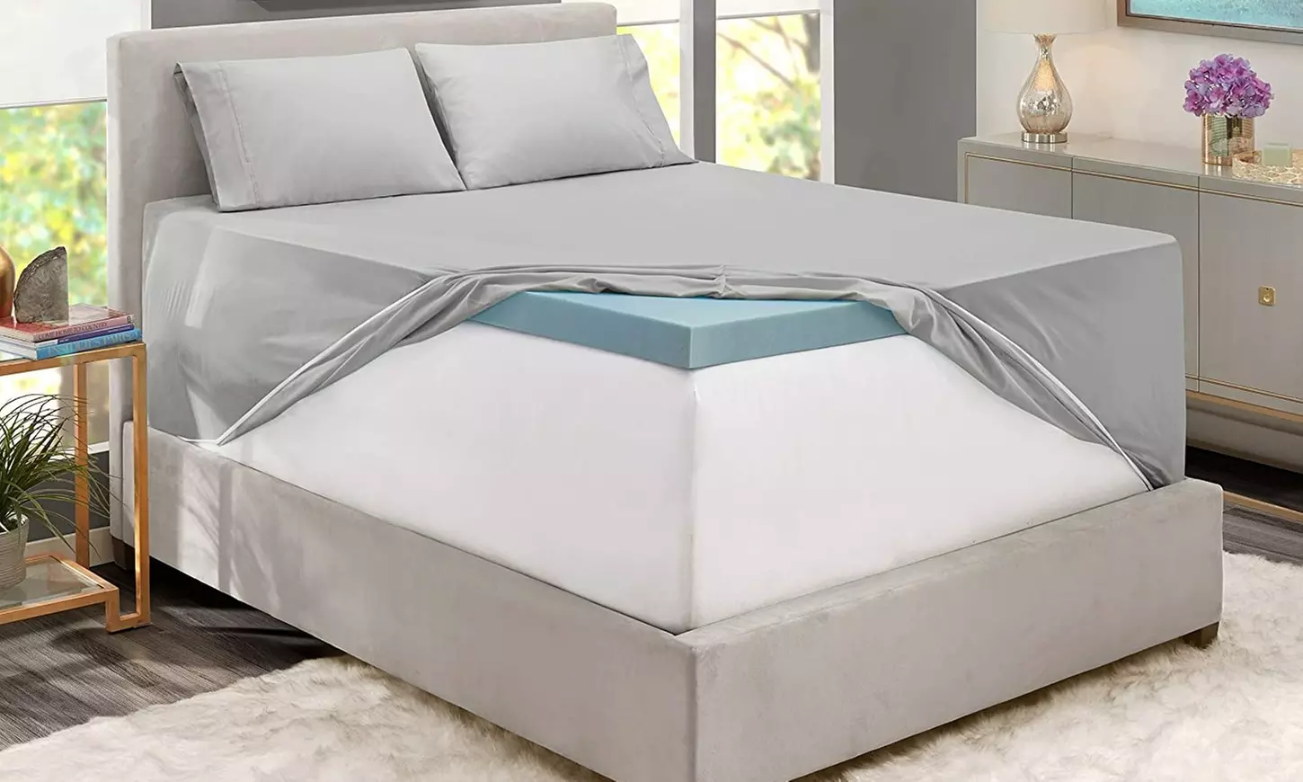 Hearth & Harbor Extra Deep Pocket Sheet Set - Microfiber Bed Sheets - 24" Depth