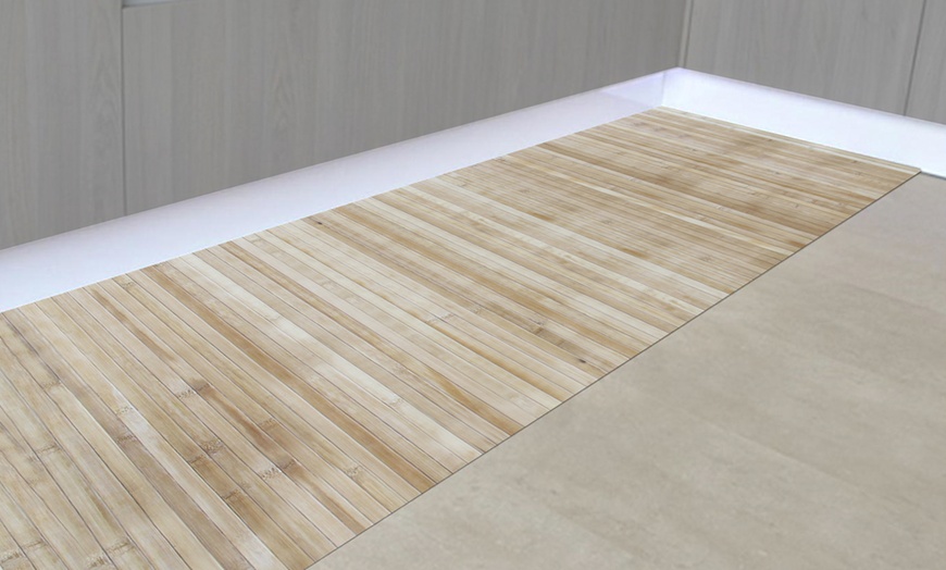 Image 1: Tapis de cuisine en bambou 