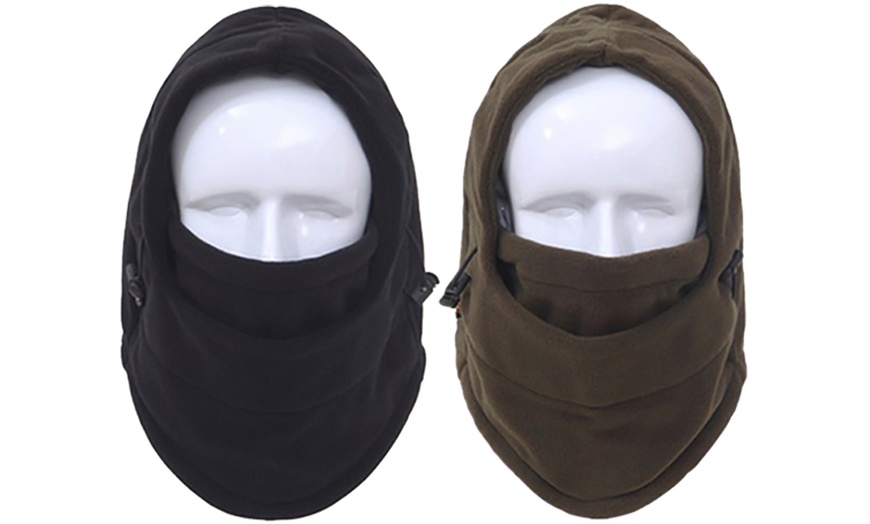 Image 10: Six-in-One Winter Thermal Fleece Hat