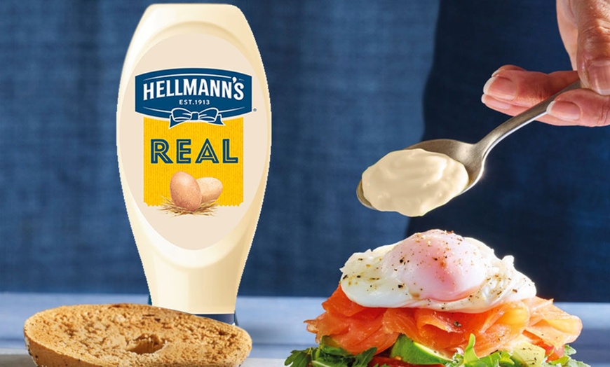 Image 4: Hellmann's Real Squeezy Mayonnaise 750ml Three-Pack