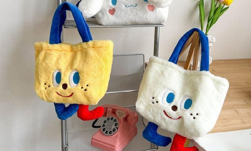 Image 2: Plush Mini Tote Bag