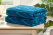 Helix Cotton Bath Sheet - Ultra-Absorbent, Chevron Design - Second Medium