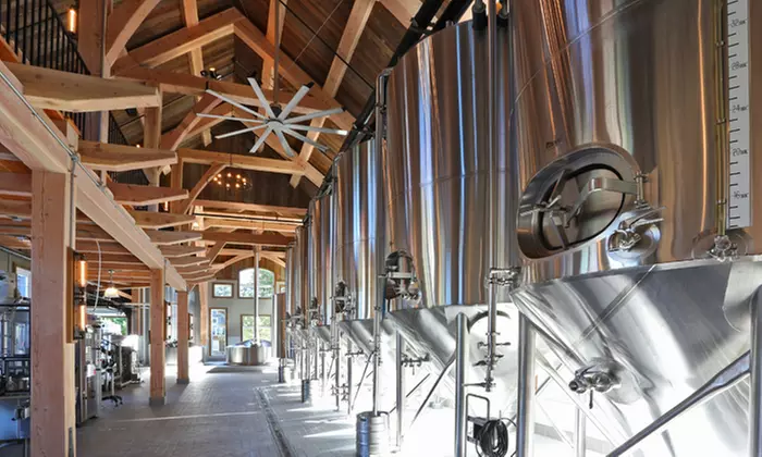 Brewery Tour for Two or Four with Souvenir Glass, Food Voucher at Ellicottville Brewing Company (Up to 46% Off) - Primary Image